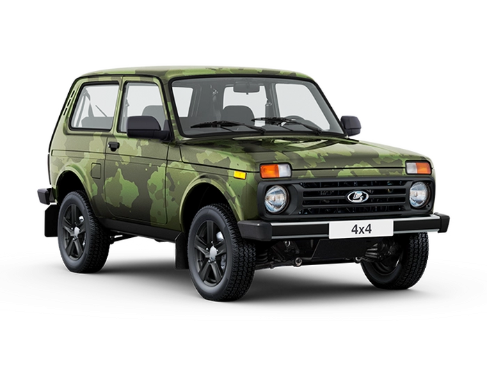 Lada Niva Legend 3 дв. Комбинированный: зеленый, коричневый "Камуфляж джунгли"